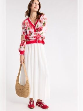 Floral Button Up Cardigan